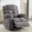 Recliners Massage Rocker Oversized with Vibration Heating, 2 Cup Holders, USB Port | Charcoal Gray | Metal &amp; Wood-2110450090