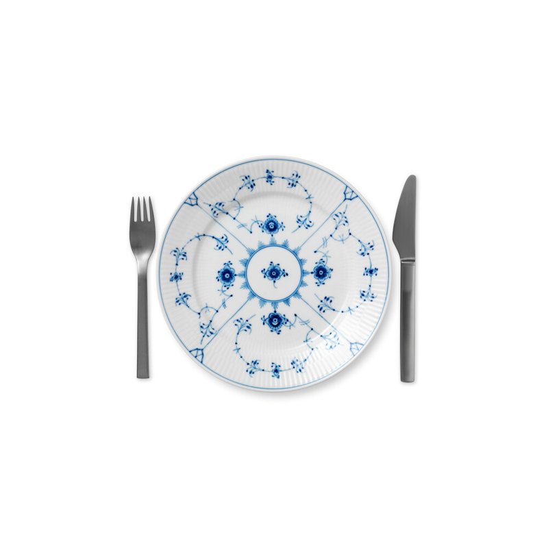 Royal Copenhagen Blue Fluted Plain 8.6614" Salad or Dessert Plate
