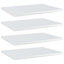 Ensemble de 4 tablettes vidaXL en bois d'ingénierie gris moyen simple-865290150-865290147
