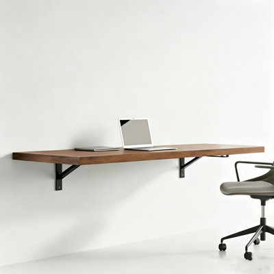 48" Wall-Mounted Folding Desk, Fold-Down Table