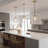 Brushed Brass Large Glass pendant-103484915-31159859