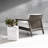 Coquille Round Outdoor Side Table , 15 " W 15 " D