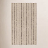 Momeni Simba Striped Wool Ivory Area Rug 3'6" X 5'6"