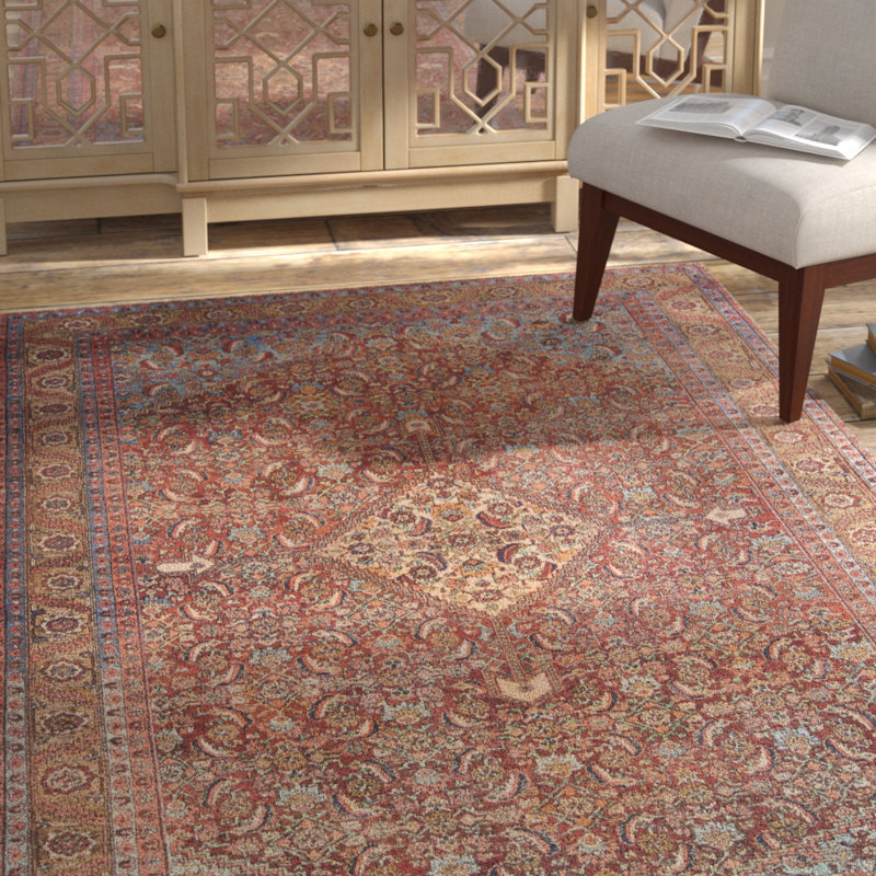 Torvi Hand Hooked Oriental Indoor Rug, Rectangle 3'6" x 5'6"
