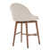 Loyd Swivel Upholstered Counter Stool with Solid Wood Frame