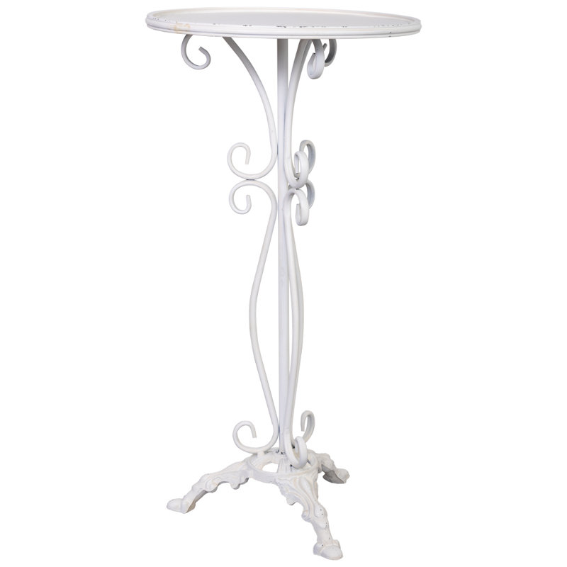 Homerville End Table, White Aged