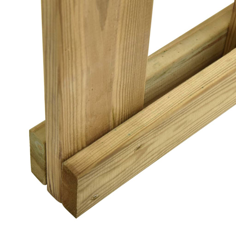 Garig Brown Wood Gate, 80cm H x 150cm W