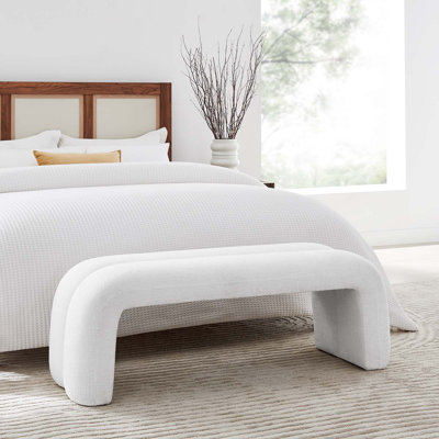 Modway Dax 50.5" Chenille Upholstered Accent Bench
