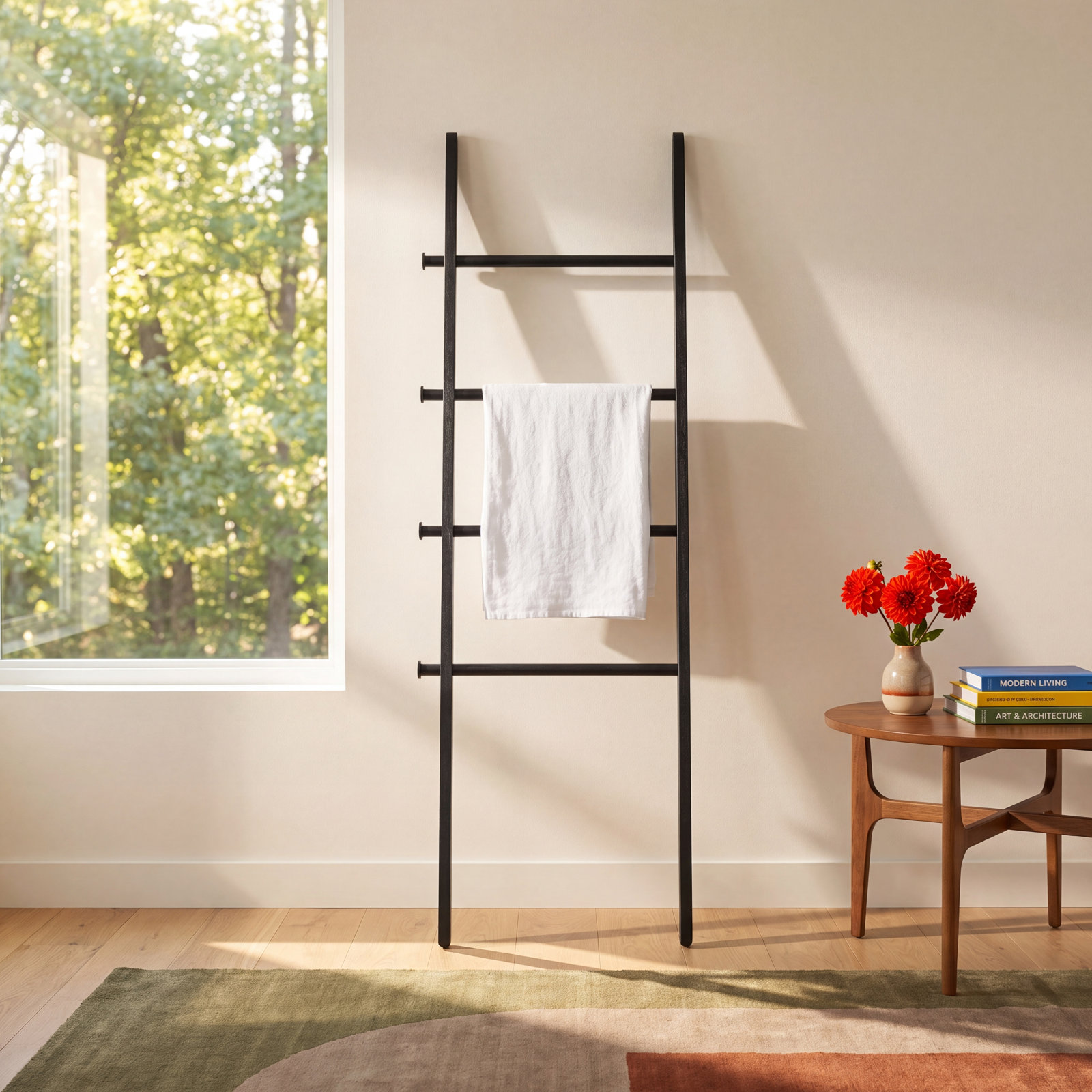 60'' Blanket Ladder, Black