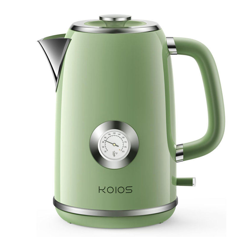 Chauffe-eau 1,8 L avec thermomètre, Vert