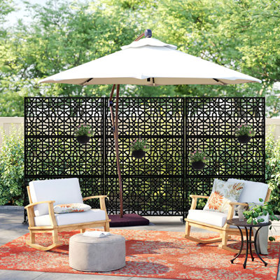 6 ft. H x 4 ft. W Fence Divider Metal Privacy Screen
