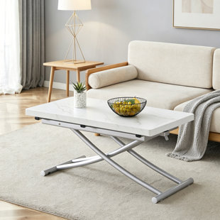 Modern lift table with metal legs