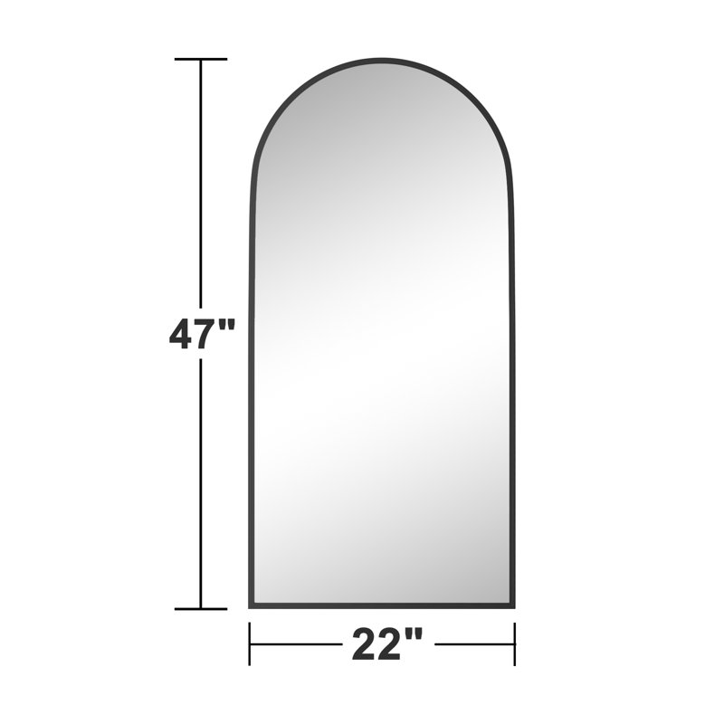 Miroir mural Margulies, Noir, H 47 po x l 22 po