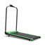 Tapis roulant vert pliable avec inclinaison et guidon pour les séances d'entraînement cardio à domicile