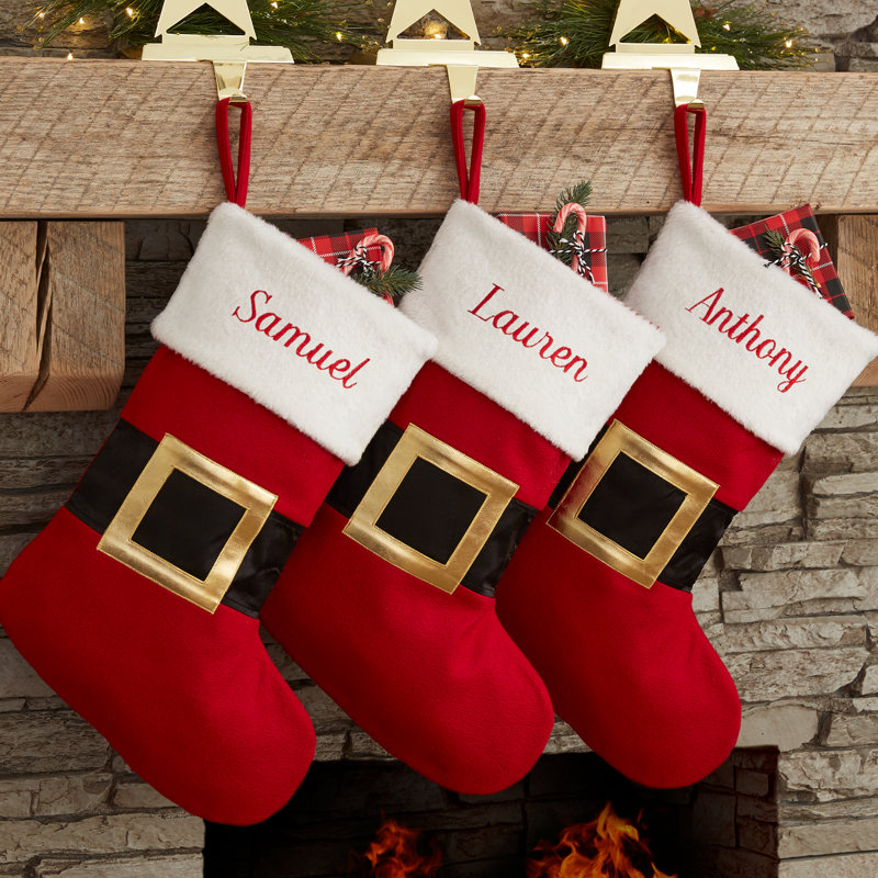 Bas de Noël personnalisés Santa, Oui