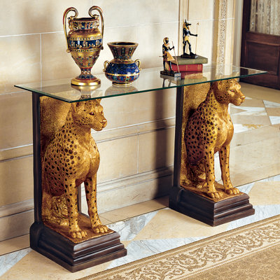 Kristopher Royal Cheetahs 55'' Console Table