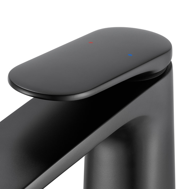 Robinet de salle de bain vasque empilable à poignée simple Ruvati Este , Noir