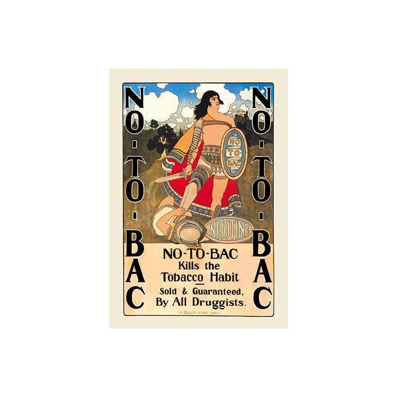 « no-to-baa » par maxfield parrish affiche rétro, H 66 po x l 44 po x P 1,5 po