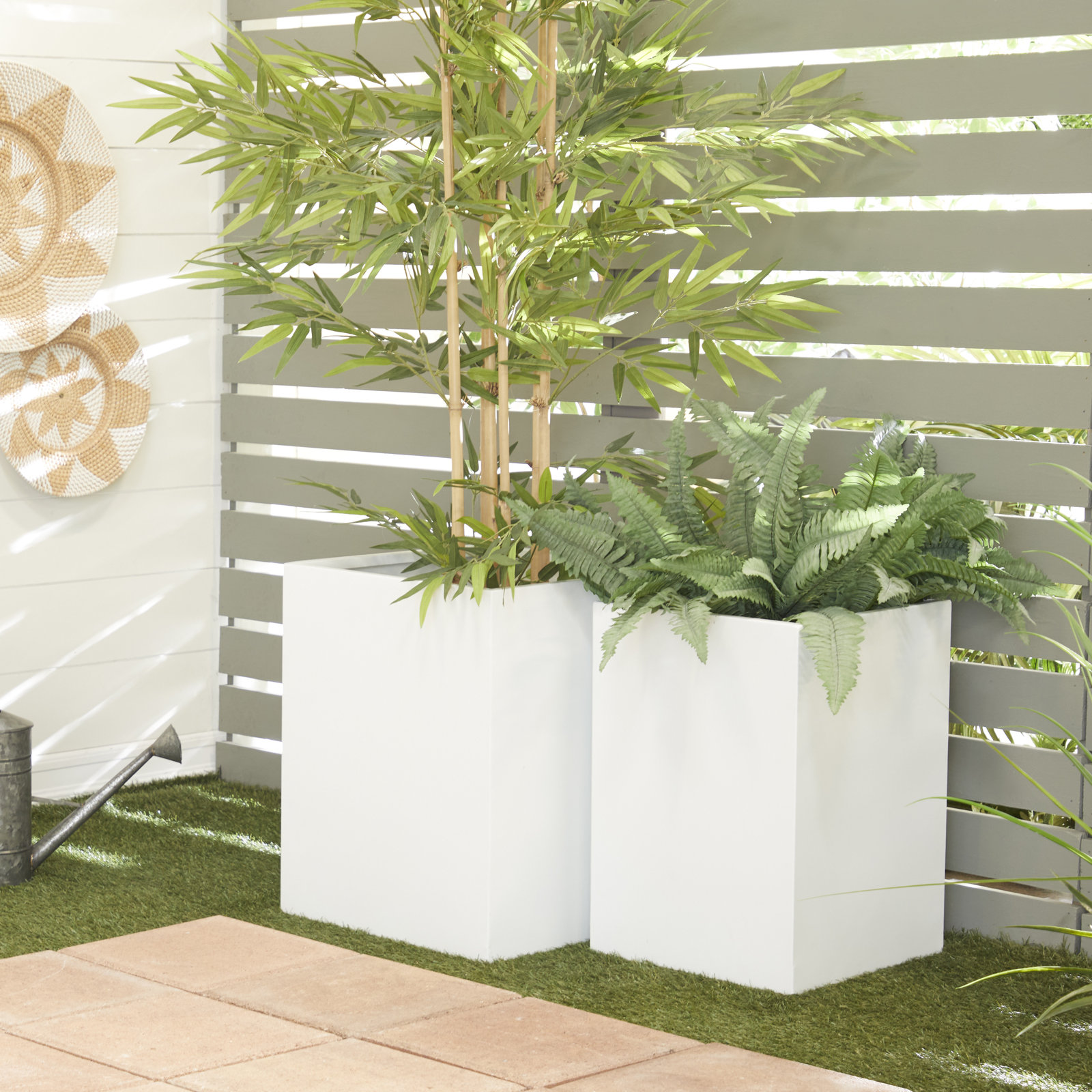 Etha 6" Planter Box, White