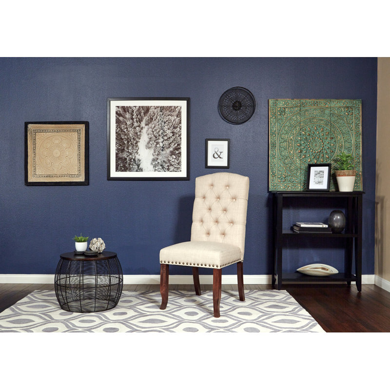 Chaise d'appoint rembourrée Burlingame, Lin