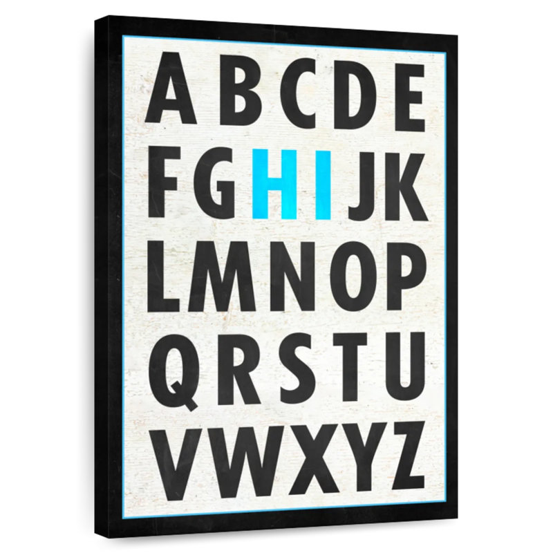 Hi Alphabet, 24" H x 16" W