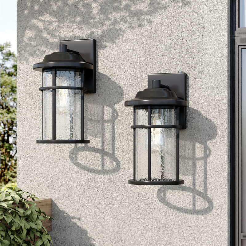 Applique murale d'extérieur Schock, H 10,81 po x l 19,5 po x P 19,5 po