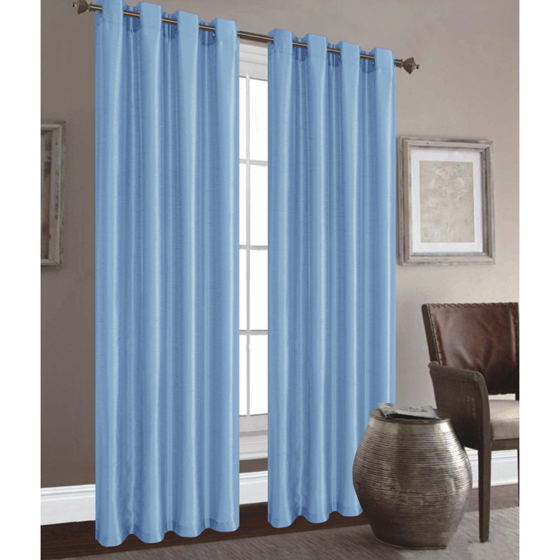 Hawthorne Semi Sheer Curtains / Drapes Pair, Indigo