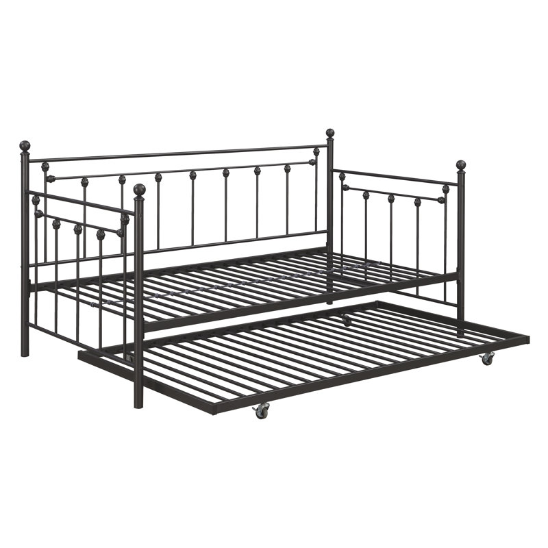Lit de jour simple Nahlia, Gunmetal