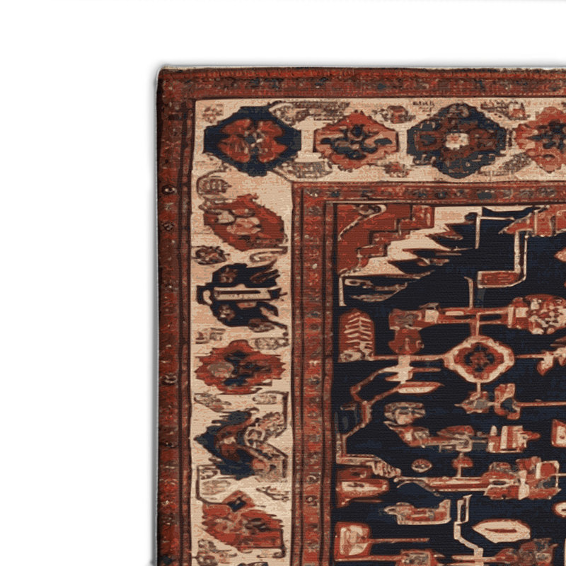Tapis turc intérieur et extérieur brun, Rectangulaire 8 pi x 10 pi