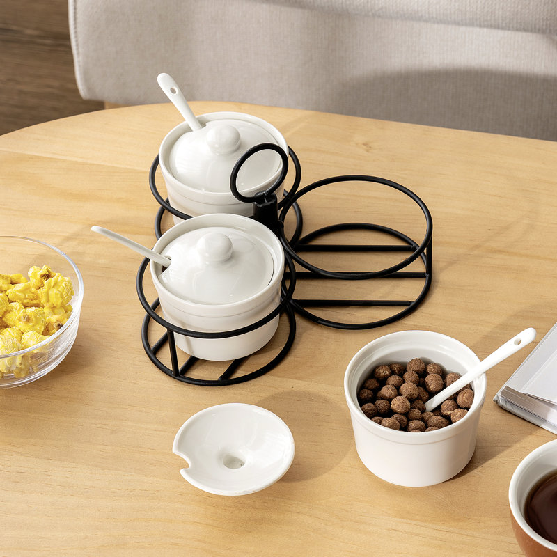 4 Piece Chips and Dip Platter Set