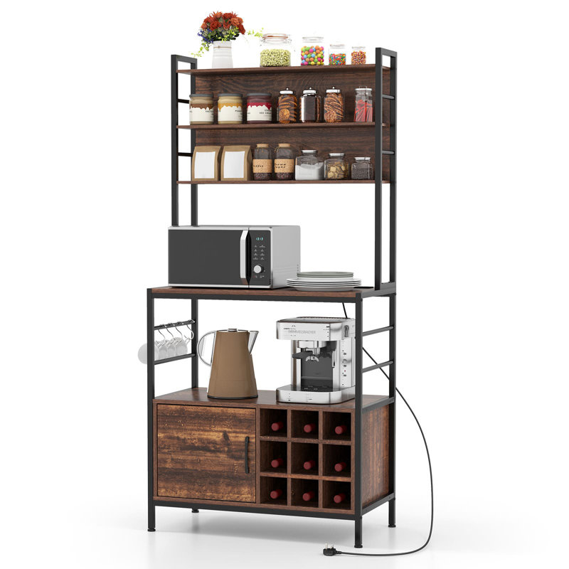 80cm Metal Standard Baker's Rack with Microwave Compatibility