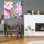 «Rhododendron I» par Sharon Pitts, art mural en verre acrylique