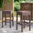 Outdoor Pe Rattan Backless Barstools (Excluding The Table)