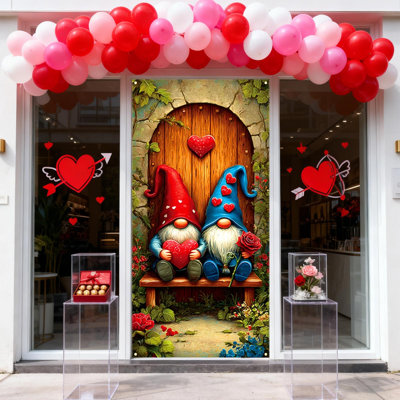 Couvercle de porte de Saint-Valentin 35 po x 72 po Kondieu