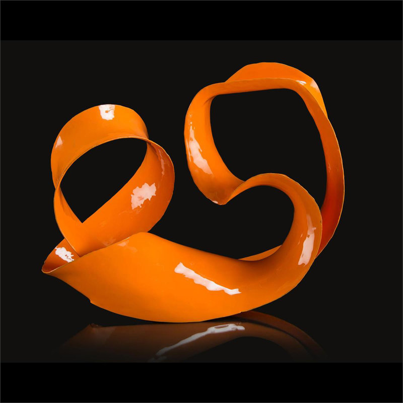 Sculpture de Ronaldo en orange