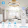Desnoyer 19.7 inch Smart APP Low Profile Ceiling Fan Remote Control 6-Speed Flush Mount LED Lighting