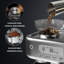 Machine à espresso 15 bars avec moulin, mousseur à lait, eau chaude et réservoir amovible de 78 oz