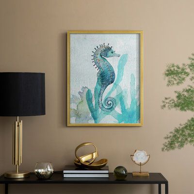 Seahorse I Framed Print - Solid Wood