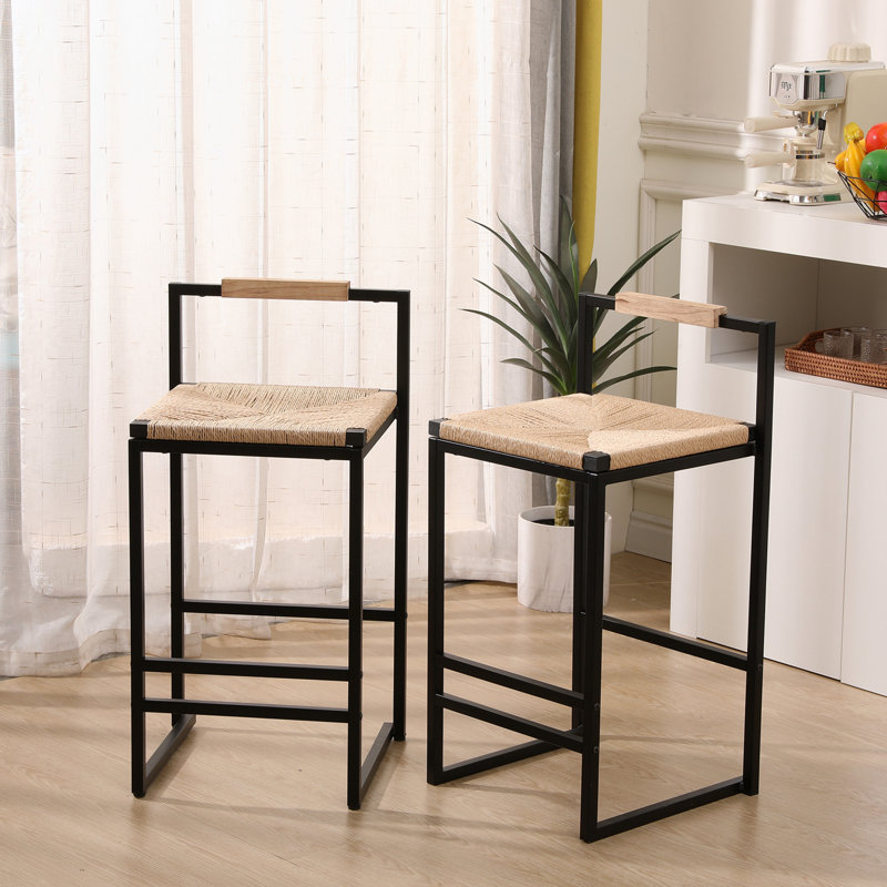 Tabouret de comptoir 25,95 po Stottville, Naturel