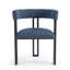 Chaise moderne à dossier incurvé en tissu moderne-886263060
