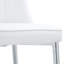 4 chaises de salle à manger modernes, dossier en cuir PU élégant, pieds en métal