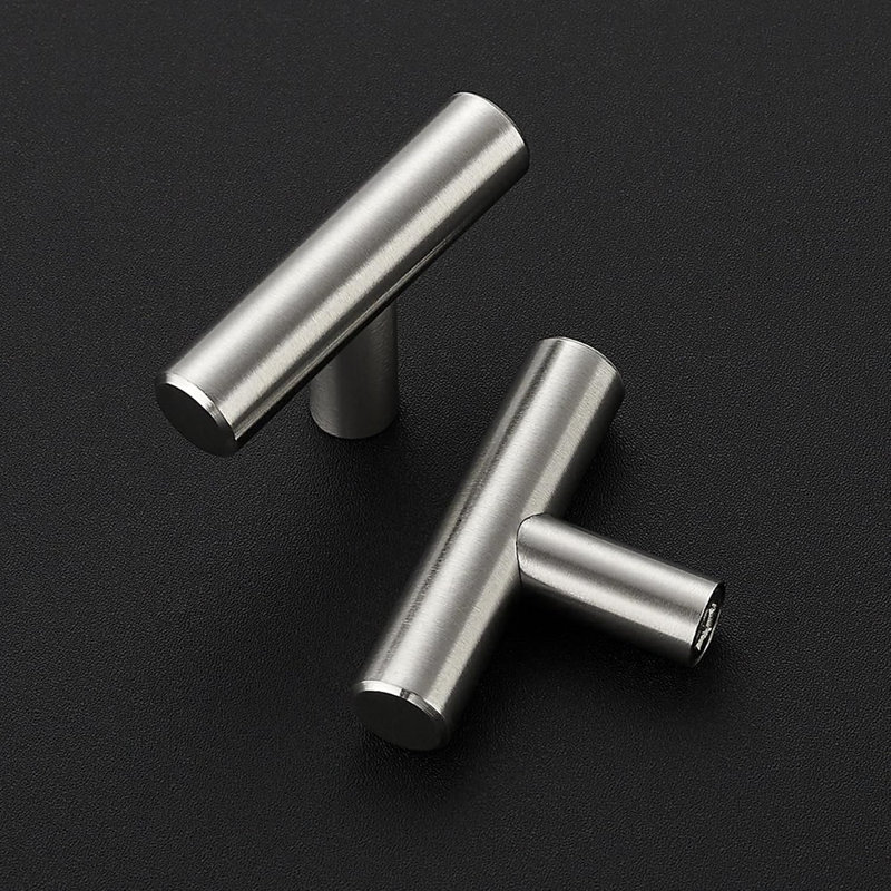Boutons d'armoire en nickel brossé, poignées de tiroir en acier inoxydable, paquet de 30