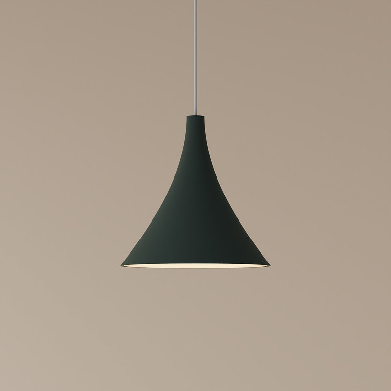 Gota Pendant Light, White, Cobalt, 14" H x 9.84" W x 9.84" D