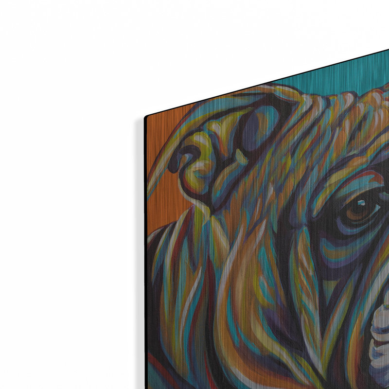 «Dog Friend I» par Carolee Vitaletti, H 12 po x l 12 po