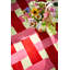 Hand Tufted Wool Geometric Area Rug in Coral/Rose-113206999