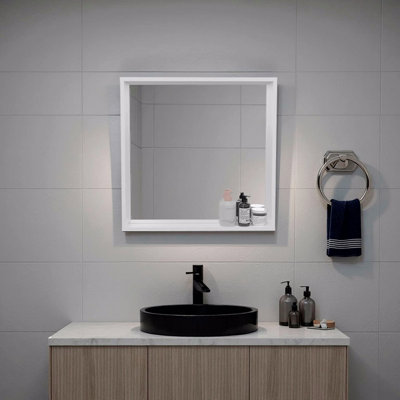 Armoire de rangement murale avec miroir