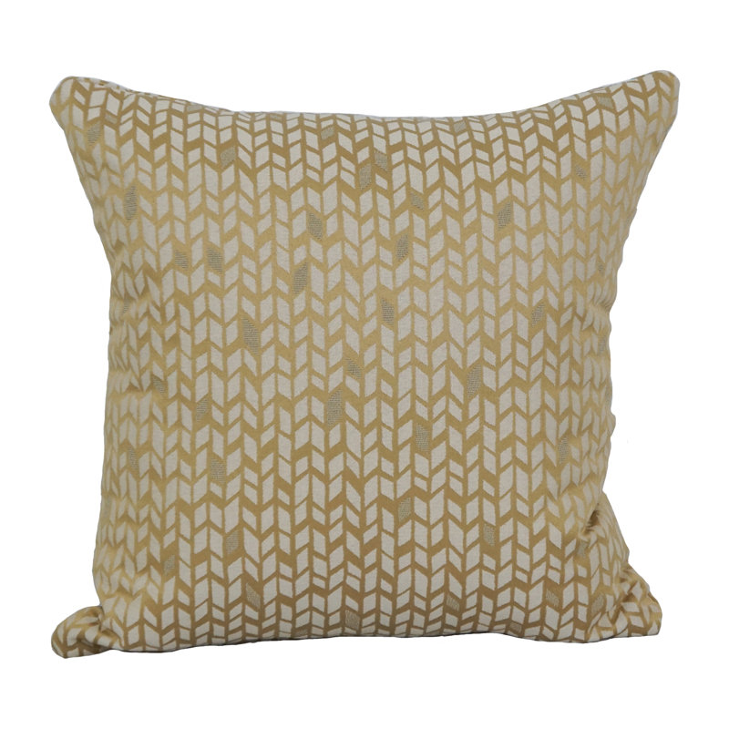 5_17-Inch Jacquard Throw Pillow With Insert, Banyan Camel