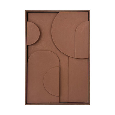 3D Textured Framed Abstract Wall Art16*24 Inches