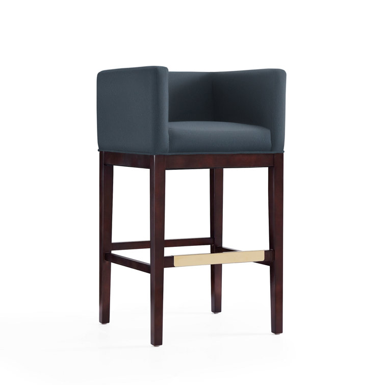 Beeley Upholstered Counter Stool with Solid Wood Frame