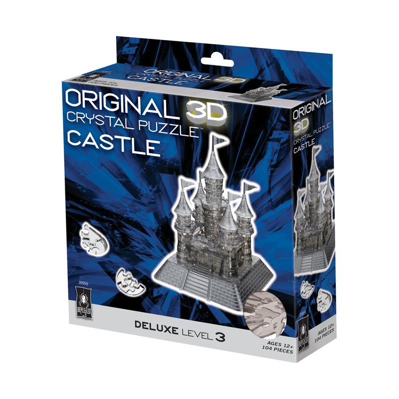 Château de casse-tête en cristal 3D, Noir